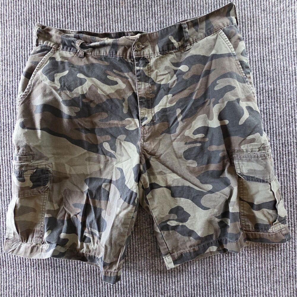 Dickies Ripstop Camo Chino Shorts Relaxed Fit Flat Front Men's size 38